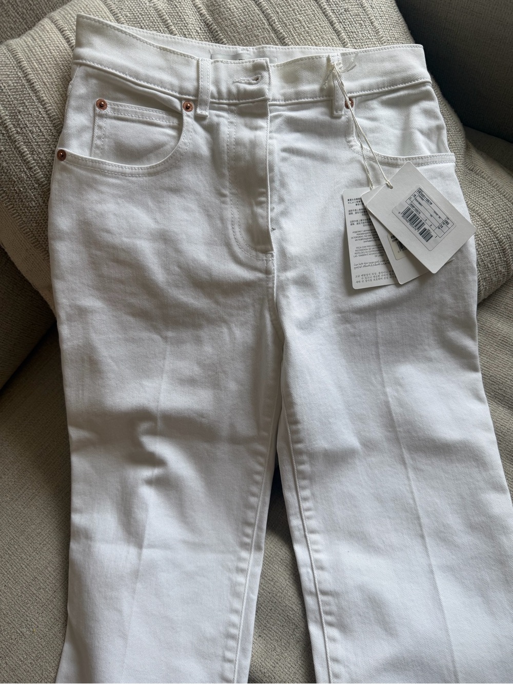 Valentino White Denim Pant